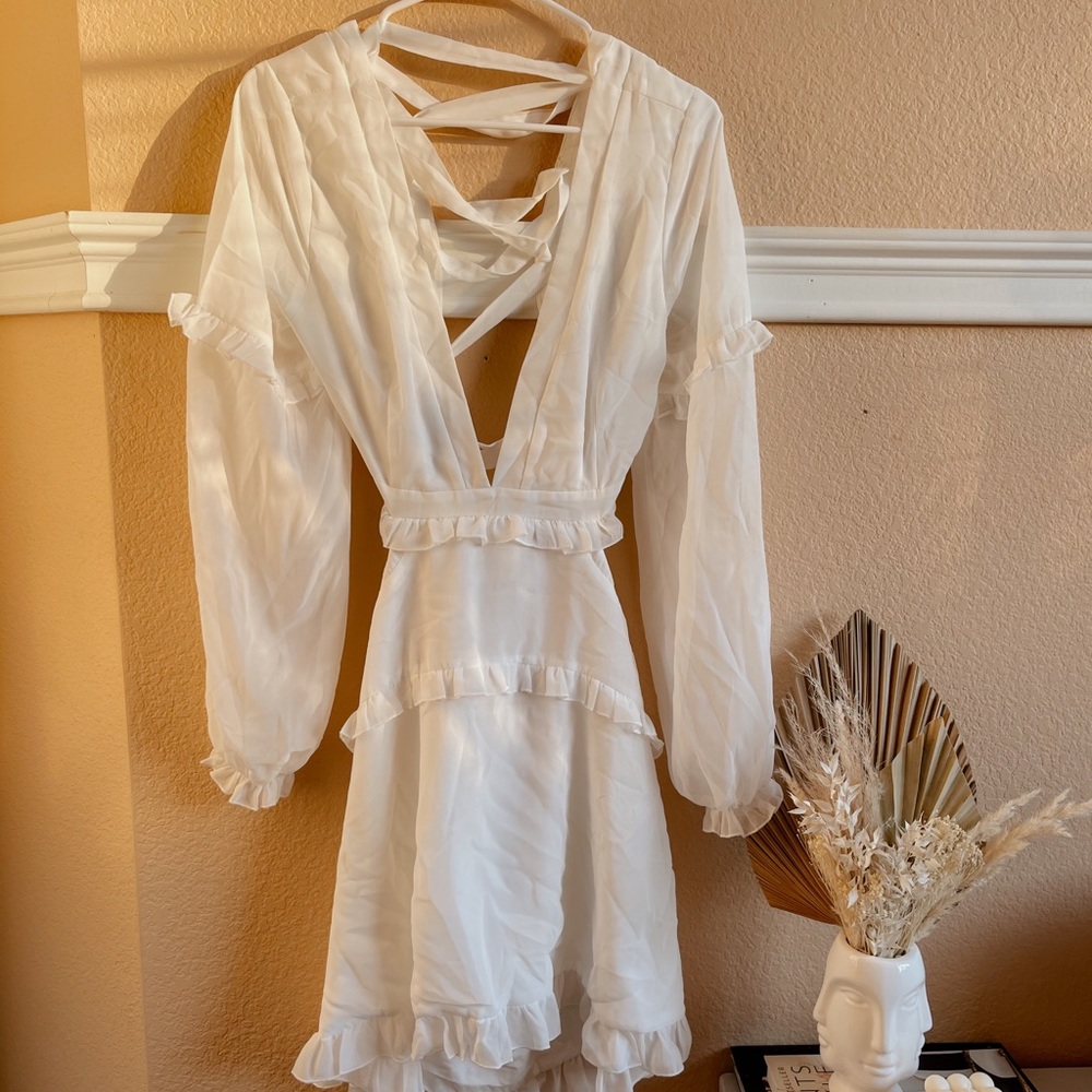 White “Wait On The Dance Floor” Dress from Showpo